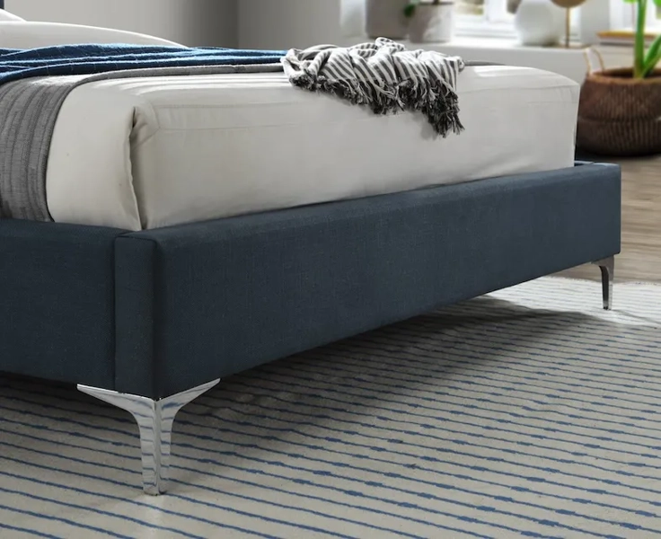 Genoa Blue Bed Frame